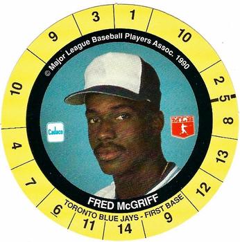 1990 Cadaco Discs #NNO Fred McGriff Front