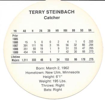 1990 Cadaco Discs #NNO Terry Steinbach Back