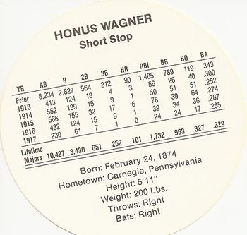 1990 Cadaco Discs #NNO Honus Wagner Back