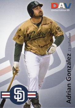 2010 DAV Major League #89 Adrian Gonzalez Front