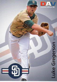 2010 DAV Major League #90 Luke Gregerson Front