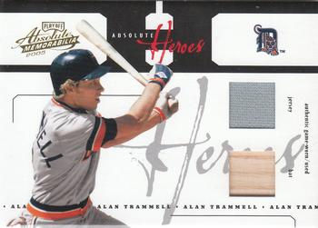 2005 Playoff Absolute Memorabilia - Heroes Swatch Double #AH-3 Alan Trammell Front
