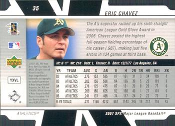 2007 SPx #35 Eric Chavez Back