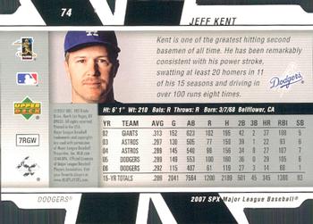2007 SPx #74 Jeff Kent Back