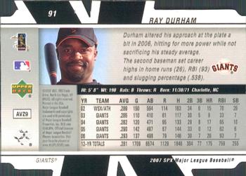 2007 SPx #91 Ray Durham Back