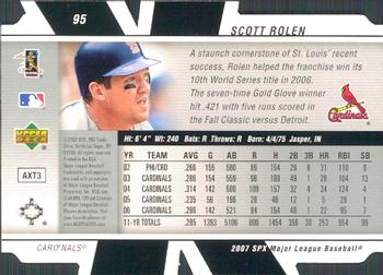 2007 SPx #95 Scott Rolen Back