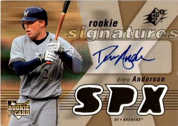 2007 SPx #115 Drew Anderson Front