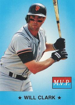 1990 M.V.P. Big League All Stars Blue Background (unlicensed) #1 Will Clark Front