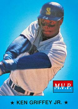 1990 M.V.P. Big League All Stars Blue Background (unlicensed) #8 Ken Griffey Jr. Front