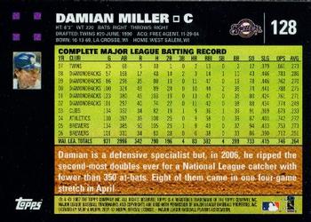2007 Topps #128 Damian Miller Back