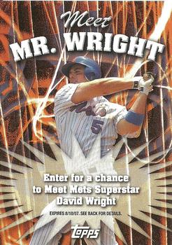 2007 Topps #NNO Meet Mr. Wright Front