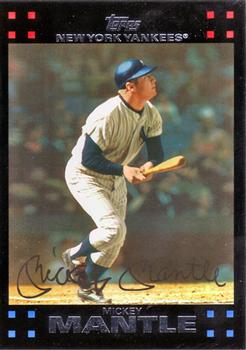 2007 Topps #7 Mickey Mantle Front