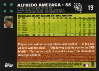 2007 Topps #19 Alfredo Amezaga Back