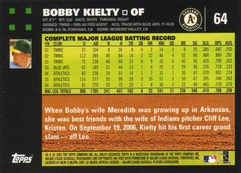 2007 Topps #64 Bobby Kielty Back
