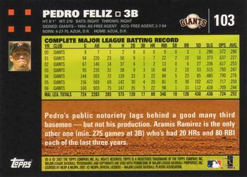 2007 Topps #103 Pedro Feliz Back