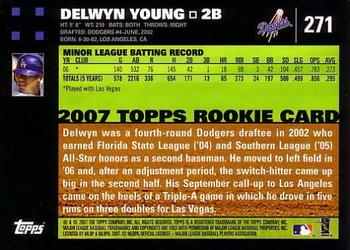 2007 Topps #271 Delwyn Young Back