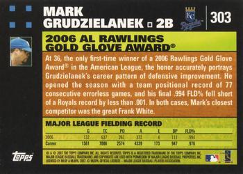2007 Topps #303 Mark Grudzielanek Back