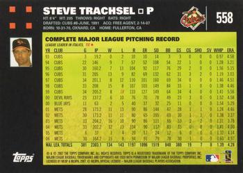 2007 Topps #558 Steve Trachsel Back