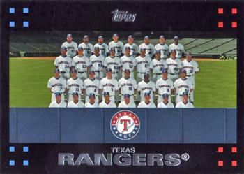 2007 Topps #596 Texas Rangers Front
