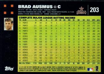 2007 Topps #203 Brad Ausmus Back