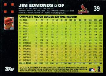 2007 Topps #39 Jim Edmonds Back