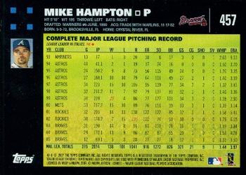 2007 Topps #457 Mike Hampton Back
