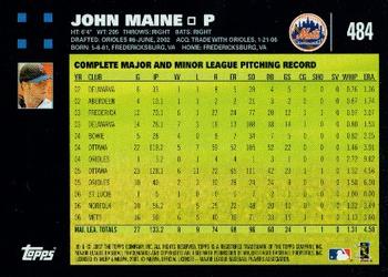 2007 Topps #484 John Maine Back