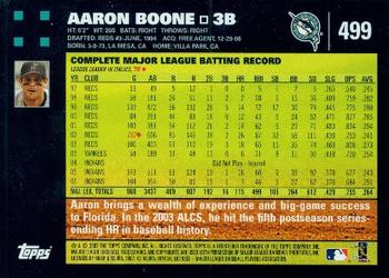 2007 Topps #499 Aaron Boone Back