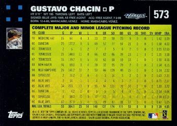 2007 Topps #573 Gustavo Chacin Back