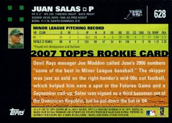 2007 Topps #628 Juan Salas Back