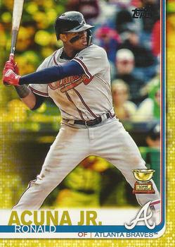 2019 Topps - Yellow #1 Ronald Acuña Jr. Front