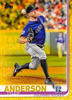 2019 Topps - Yellow #2 Tyler Anderson Front