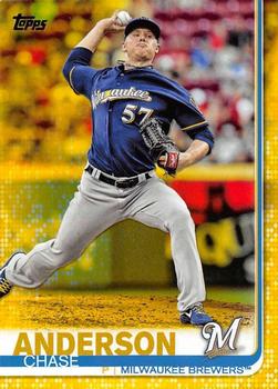 2019 Topps - Yellow #5 Chase Anderson Front
