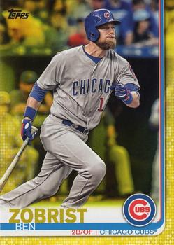 2019 Topps - Yellow #9 Ben Zobrist Front