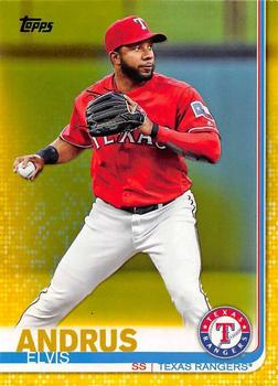 2019 Topps - Yellow #62 Elvis Andrus Front