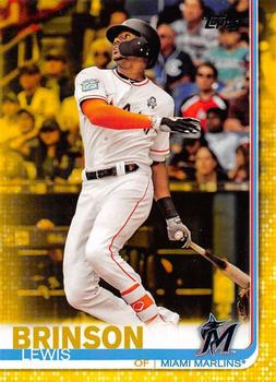 2019 Topps - Yellow #296 Lewis Brinson Front