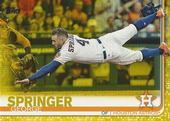 2019 Topps - Yellow #323 George Springer Front