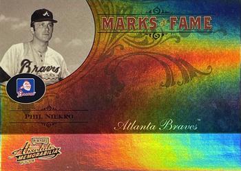 2005 Playoff Absolute Memorabilia - Marks of Fame Spectrum #MF-67 Phil Niekro Front