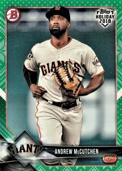 2018 Topps Holiday Bowman - Green Festive #TH-AMC Andrew McCutchen Front