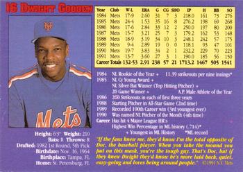 1992 Doc: The Dwight Gooden Story #NNO Dwight Gooden Back