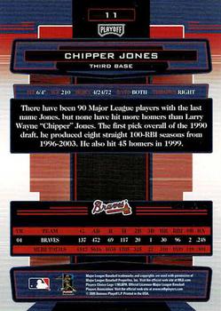 2005 Playoff Absolute Memorabilia - Retail Red #11 Chipper Jones Back