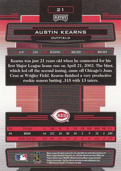 2005 Playoff Absolute Memorabilia - Retail Gold #21 Austin Kearns Back