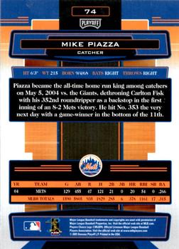 2005 Playoff Absolute Memorabilia - Retail Gold #74 Mike Piazza Back