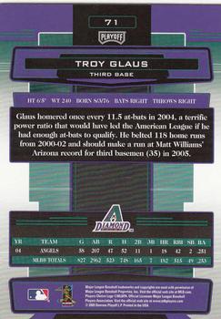 2005 Playoff Absolute Memorabilia - Retail Gold #71 Troy Glaus Back