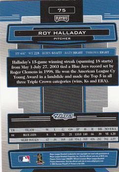 2005 Playoff Absolute Memorabilia - Retail Gold #75 Roy Halladay Back