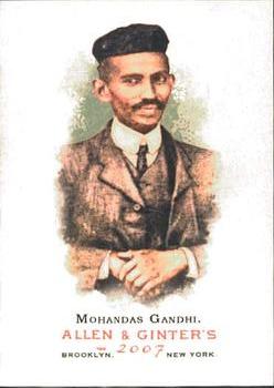 2007 Topps Allen & Ginter #103 Mohandas Gandhi Front