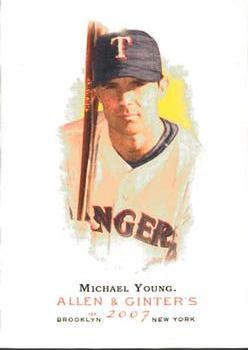 2007 Topps Allen & Ginter #110 Michael Young Front