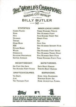 2007 Topps Allen & Ginter #147 Billy Butler Back