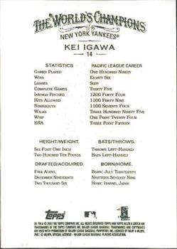 2007 Topps Allen & Ginter #14 Kei Igawa Back