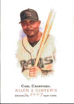 2007 Topps Allen & Ginter #16 Carl Crawford Front